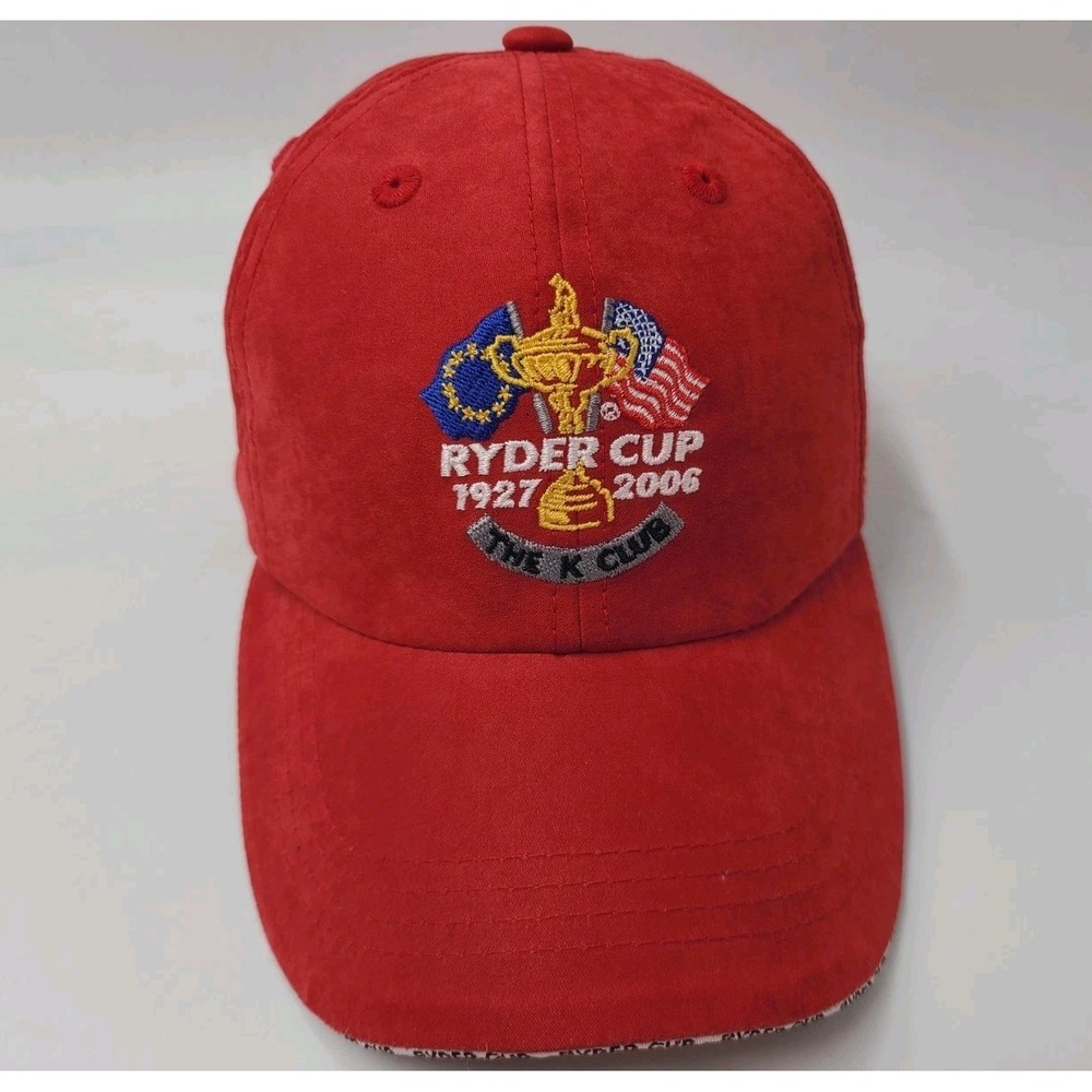 Vintage 2006 Ryder Cup The K Club Adjustable Golf Hat Cap Casual Men Women Red